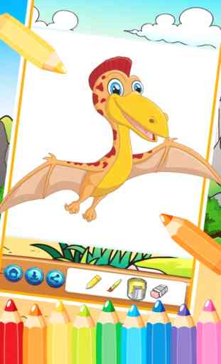 Dinosaurio Para Colorear Libro 3 - Dino Color Para Niños 4