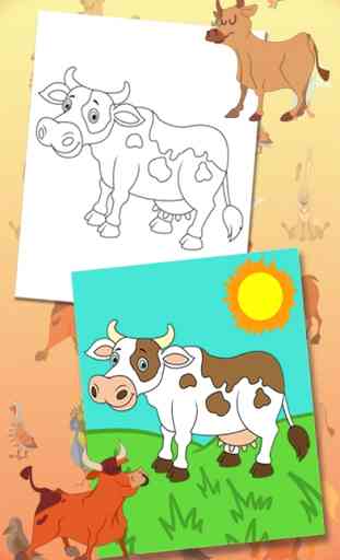 Pintar animales de la granja 2