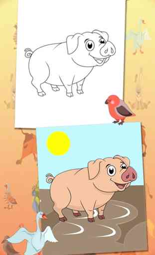 Pintar animales de la granja 4