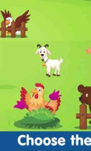 Juegos para niños y niñas: Puzzle de animales 2
