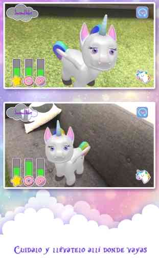 Mascota virtual unicornio 3D 3