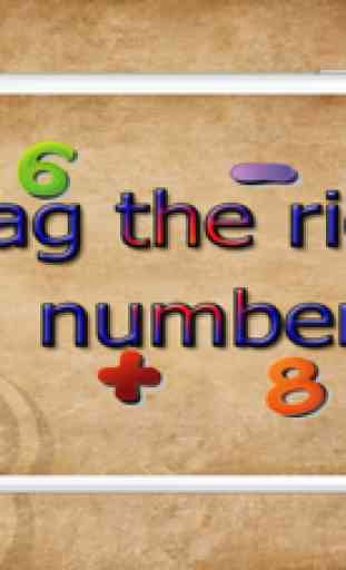 Arrastre El Número Correcto: Fácil Suma, Resta 2
