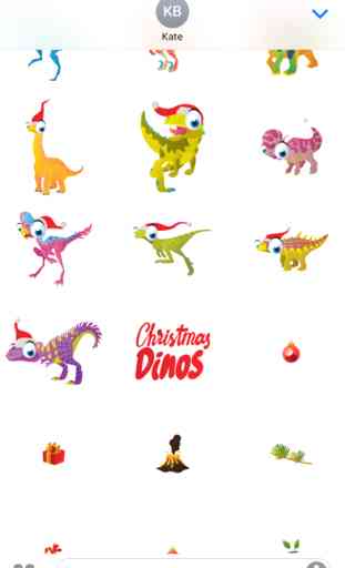 Christmas Dinos Big Eye Collection Stickers Mania 3