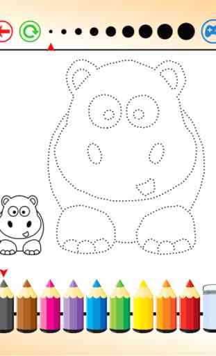 Drawing Animal on Sketch line and Coloring for Kid 4