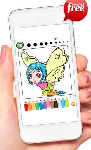 Doodle de hadas de las Coloring Book: juegos gratis para los niños y niños pequeños! 3