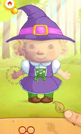 Dress Up : Fairy Tales - Dress Up : Fairy Tales - Puzzle de vestir y actividades de dibujo para niños y niñas, de PlayToddlers 2