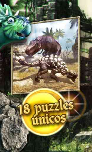 Dinosaurios caminando juntos 3D puzzle juego HD 1