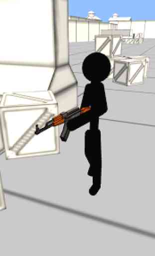 Stikman tirador de pistola 3D 2