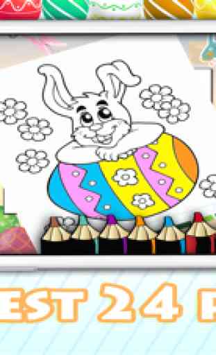 Conejo de Pascua Juegos de colorear para niños 1
