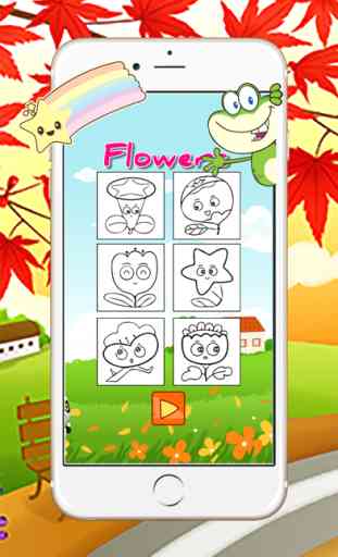 Easy Flowers : Dibujar y colorear para niños 2