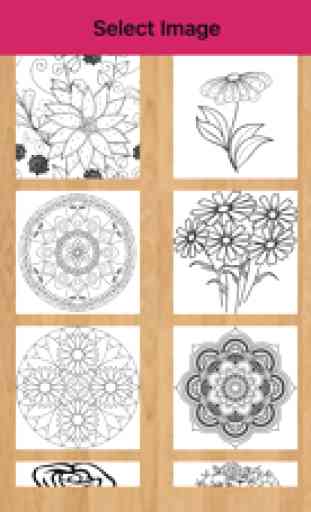 Flores para Colorear, Flores para Pintar y Dibujar 1