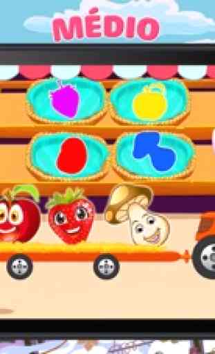 Juegos frutas y verduras rompecabezas para niños 2