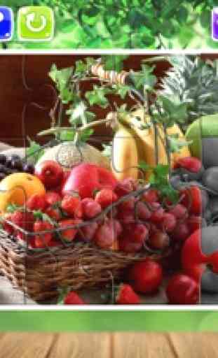 Rompecabezas de frutas y verduras para niños peque 3