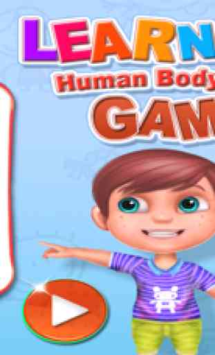 Aprende Partes del cuerpo humano Juego educativo 1