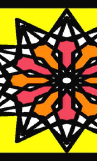 Diseño Mandala para colorear 1