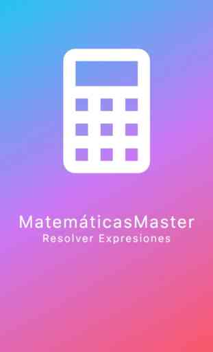 MatemáticasMaster Expresiones 1