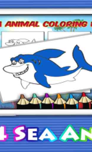 Juegos de colorear animales marinos para niños 1