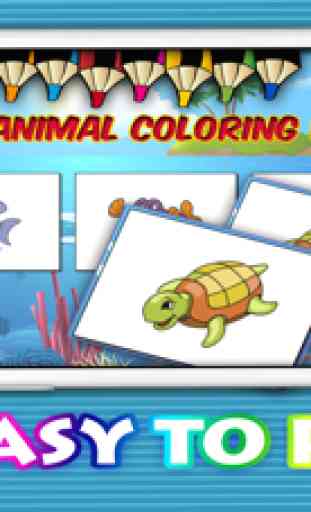 Juegos de colorear animales marinos para niños 2