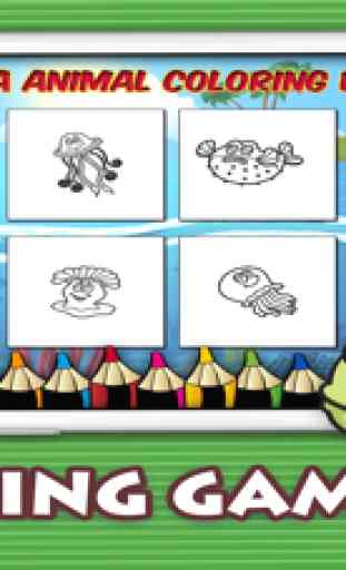 Juegos de colorear animales marinos para niños 4
