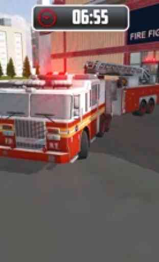 Rescate Fuego Camión Chófer 3D 2