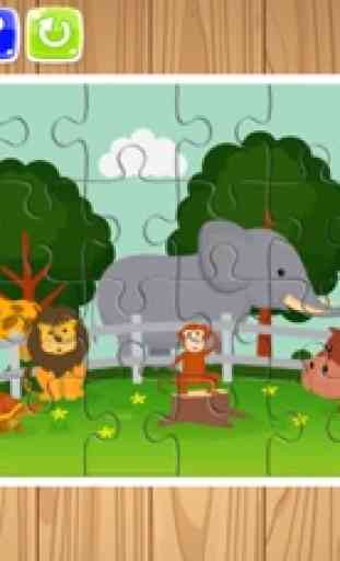 Zoo Animal Jigsaw Puzzle gratis para niños y adult 1