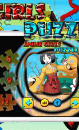 Anime Girls libre rompecabezas para aprender 2