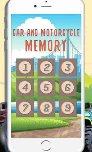 Car and Motorcycle Memory Games 1