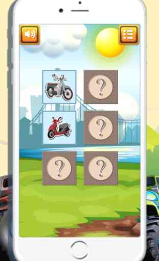 Car and Motorcycle Memory Games 3