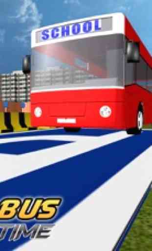Escuela de estacionamiento de autobuses y simulado 1