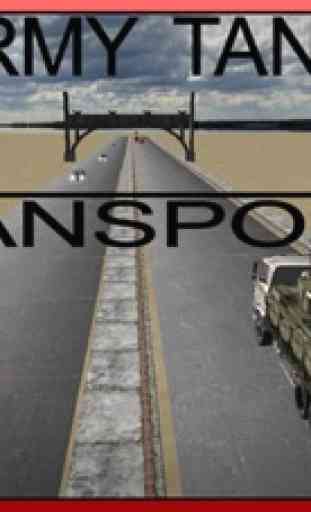Transporte del tanque del ejército - simulador ver 2