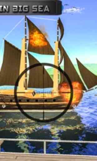La flota naval caribe bate los barcos piratas - 3D 2