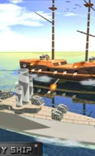 La flota naval caribe bate los barcos piratas - 3D 4
