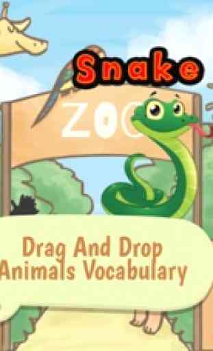 Lindo animales de zoológico Vocabulario juego 3