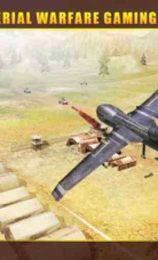 Ataque avión no tripulado Simulador 3D - Fuerza Aérea UAV huelga contra los terroristas WW2 1