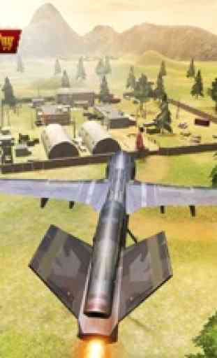 Ataque avión no tripulado Simulador 3D - Fuerza Aérea UAV huelga contra los terroristas WW2 2