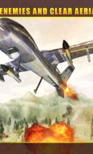 Ataque avión no tripulado Simulador 3D - Fuerza Aérea UAV huelga contra los terroristas WW2 4
