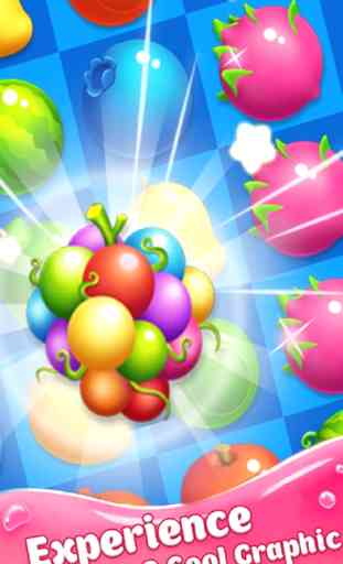 Fruit Blast leyenda Pop Dulce Delicioso Partido 3 4