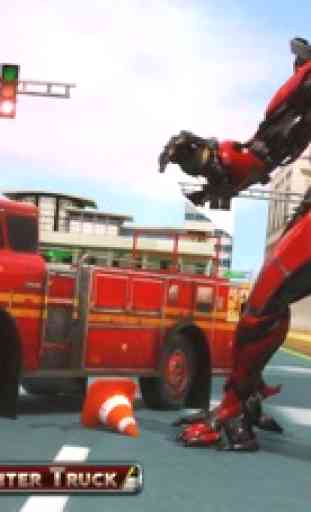 Fuego Camión Luchador Robot Lu 1