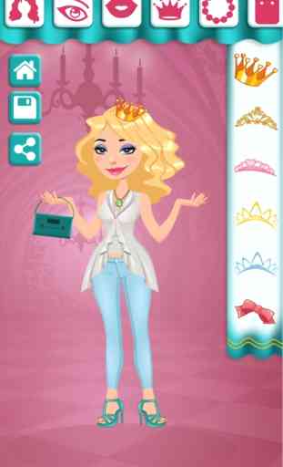 Juegos de vestir y maquillar princesas para niñas 4