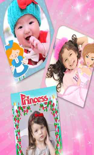Marcos de fotos de princesas para niñas Fotoeditor 1