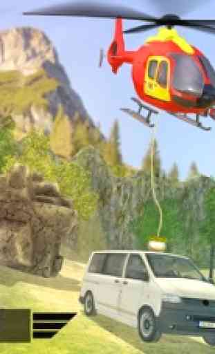 Helicóptero de rescate de simulador 3D-911 héroe d 1