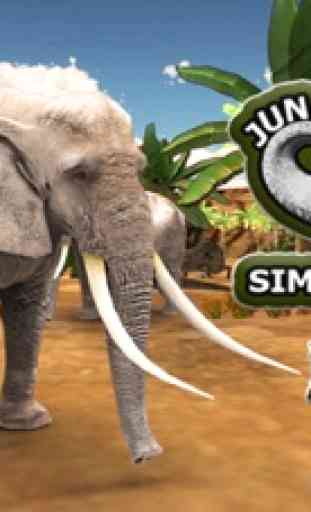 Selva salvaje elefante vida - animales juego 1