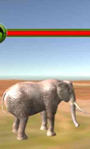 Selva salvaje elefante vida - animales juego 3