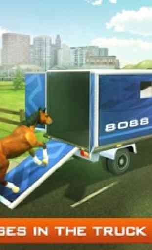 Simulador de camiones de transporte de caballos 3D 1