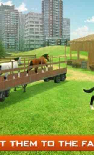 Simulador de camiones de transporte de caballos 3D 2