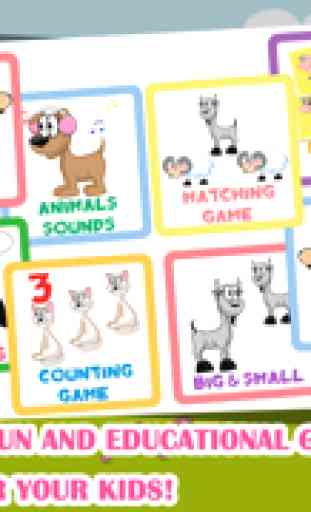 Farm Animals Niño Preescolar GRATIS - Todo en 1 Educativos Rompecabezas Juegos para Niños 1