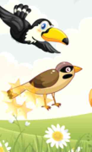 Los pájaros que vuelan, juegos para niños y bebés: descubrir las especies de aves! juego educativo - GRATIS 2