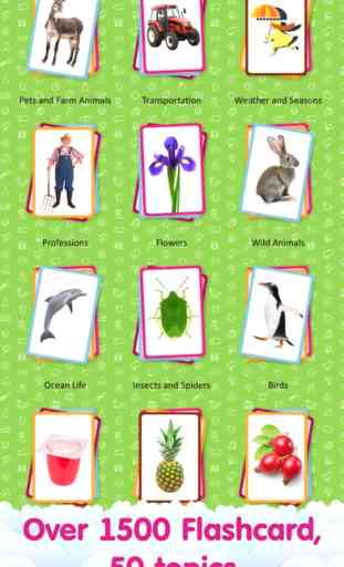 Tarjetas de Vocabulario para Niños en inglés y el juego de aprendizaje y lógica «Encuentra una Imagen» PRO - English Flashcards for Kids 1