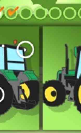 Actividades con tractores de granja para Niños: puzles, colorear, memoria... 2