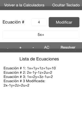 Calculadora de Ecuaciones 2